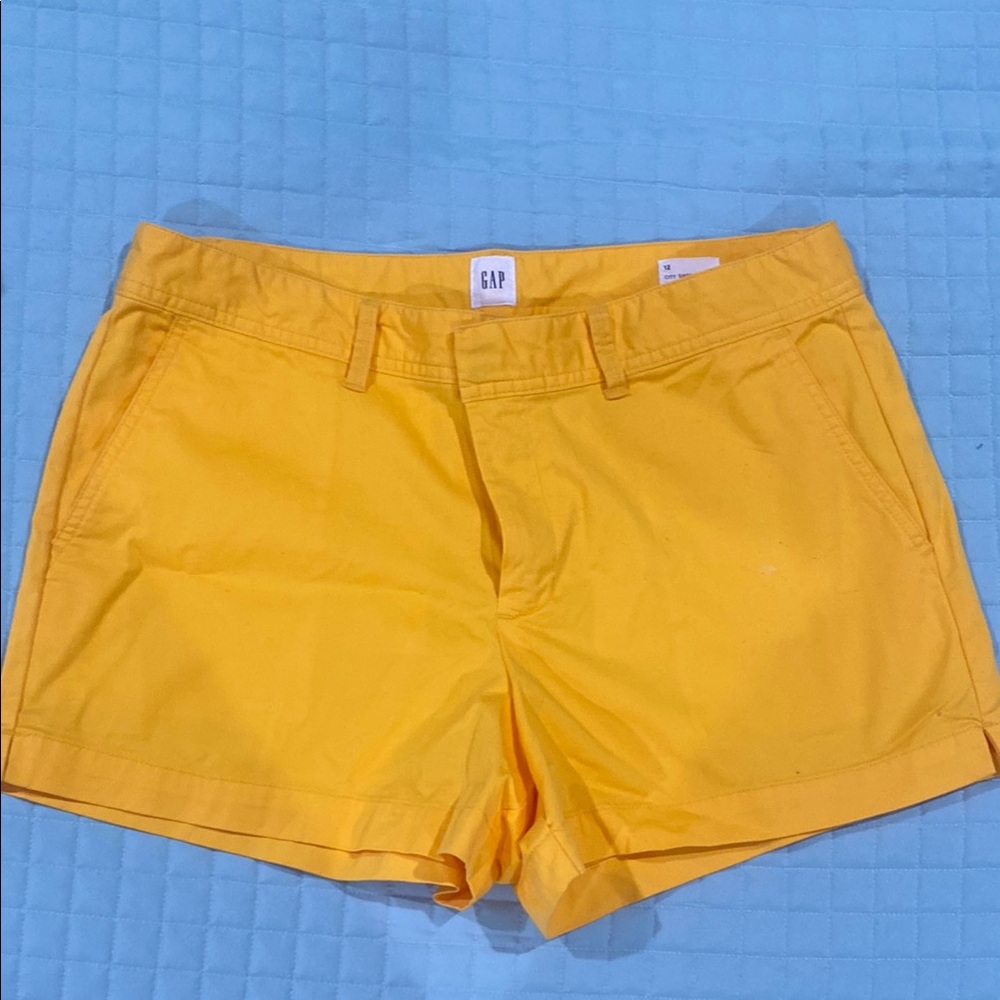 GAP Women's Yellow Shorts
